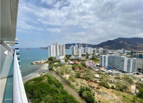 Lindo Apartaestudio SANTA MARTA con vista al Mar